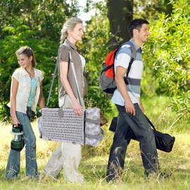 HYBDAMAI Wicker Picnic Basket for 2 with Waterproof Picnic Blanket and Insulated Cooler, Willow Hamper for Camping, Outdoors, Photoshoot, or a Birthday, Valentine’s Day, Wedding Gift