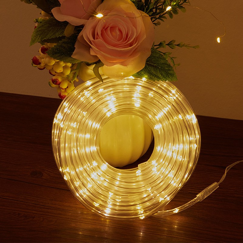Solar Rope String Lights Waterproof High Brightness LED Solar String