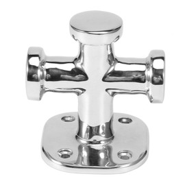 Gorgeri Marine Single Cross Bollard, Marine Single Cross Bollard Mooring Bitt Cleat 316 Stainless Steel 62x63x83mm Deck Hardware for Boat