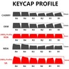 KBDiy Apollo PBT Double Shot Keycap Set,176 Keys Grey Custom