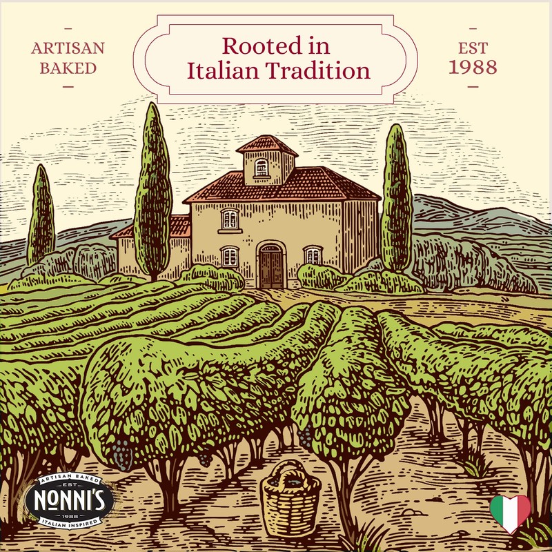 NONNIs Biscotti Cioccolati 6.88 Oz. Box of 8 Individually Wrapped