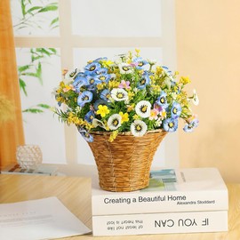 Handmade Simulation Flower Hanging Basket for Yard Decoration Spring Simulation Flower Hanging Basket Which are Safe, Type+2