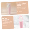 TOVINANNA Manual Facial Cleansing Brush Soft Bristles Double-sided Face Scrub
