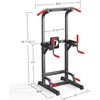 SogesPower Power Tower Pull Up Dip Stand Multi-Function Adjustable Height