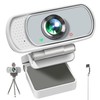 XPCAM Full HD 1080P Webcam with Privacy Shutter and Tripod,
