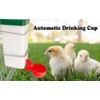 1L Hanging Chicken Drinker with Cup and Holder, Automatic Drinking