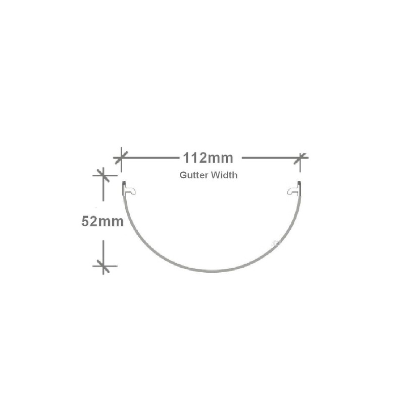 Black Round Gutter Union Joint 112mm Freeflow Rainwater System with