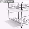 Dish Drying Rack Kitchen Organizer with Off Ground Easy Remove