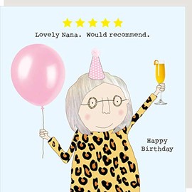 Rosie Made A Thing Five Star Nana Birthday Card Humour Greeting Cards FSR05