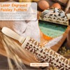 Embossed Rolling Pin Christmas Rolling Pins, 3D Wooden Engraved Rolling