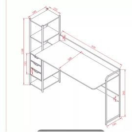 Salaron Muebles Escritorio Mesa De Madera Para Computadora 1.2metros
