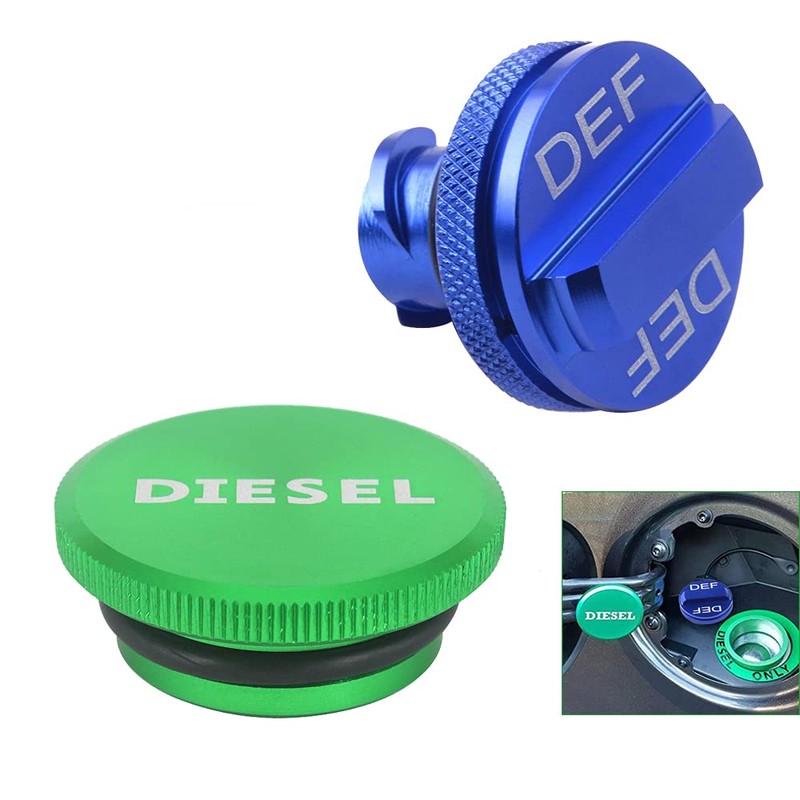 HKOO Diesel Fuel Cap Compatible with Dodge Ram, Aluminum Factory