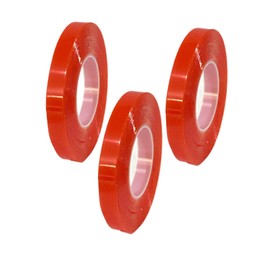 ALAZCO 3 Rolls Multipurpose Double Sided Adhesive Each 1/4" inch Wide & 6 Yards (Total 18 yrd) Clear Heavy Duty Mounting Tape Photo Frame - Clear - Made in USA