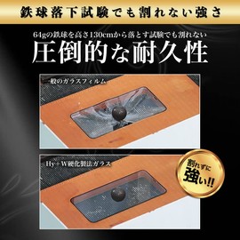 Hy+ Galaxy A53 5G Film SC-53C SCG15 Glass Film, W Hardening Method, 3 Times Stronger than General Glass, Full Protection, Full Surface Adhesion, Made in Japan Glass, Thickness 0.01 inches (0.33 mm)