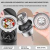 Universal Drain Strainer Kitchen Sink and Sink Plug, 3-in-1 Pop-Up
