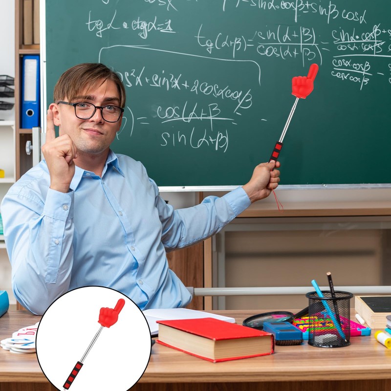 Big Extendable Pointer Finger Stick, Teacher Pointer Stick for Classroom