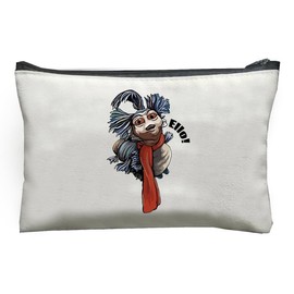 1 Pc Ello-Labyrinth Worm Cosmetic Bag, Women Makeup Bag Pouch Travel Organizer,Zipper Storage Bag For Cosmetics,Multifunctional Toiletry Pouch, Portable Vanity Organizer,Valentine's Day Teacher Gift