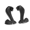 2-3/4" Black Cobra Snake Fender Emblems for 1994-2004 Mustang Cobra