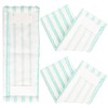 3 Pieces Microfibre Mop Head Replacement Covers, Coral Refill Flat