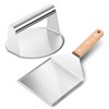 Onader Burger Press & Griddle Spatula Set, 2Pcs Stainless Steel