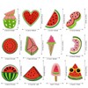Nhgkju Set of 12 Embroidered Watermelon Patches - Cute Fruit