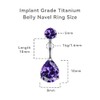 limerencia G23 Titanium Belly Button Rings hypoallergenic medical implant grade