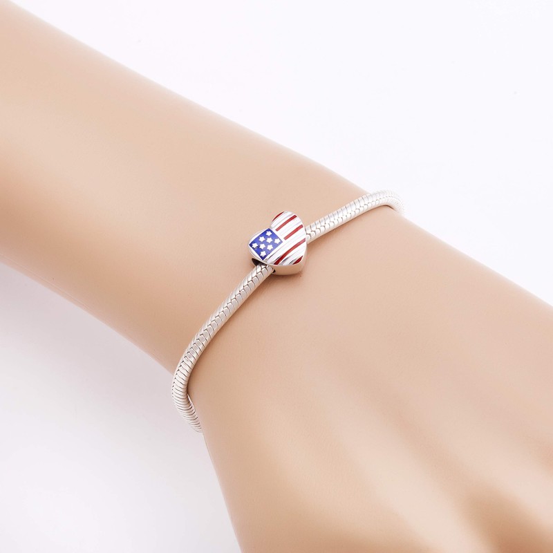 Hoobeads - Abalorio de plata de ley 925 esmaltada, diseño