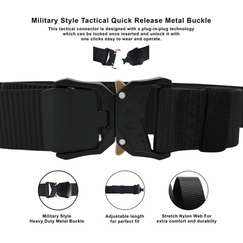 D555 Mens Dale Big Tall Kingsize Webbing Heavy Duty Tactical