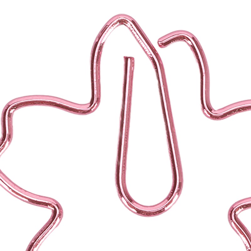 100pcs Sakura Shape Paper Clips Increased Slip Resistance Plating Process