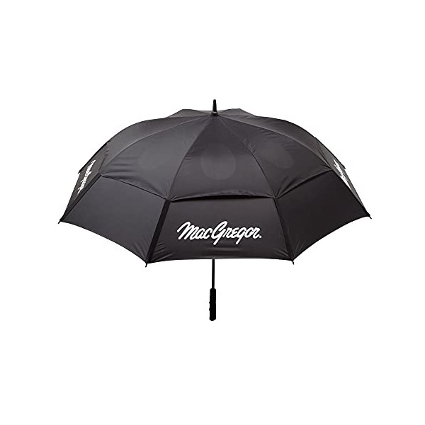 MACGREGOR Unisex's MACGUMB04 Dual Canopy Automatic Golfing Umbrella, Black, 62"