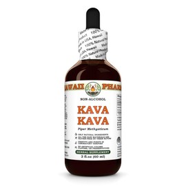 Kava Kava Root (Piper Methysticum) Dry Root Glycerite, Made in Hawaii, All Natural, Vegan, Lab Tested Alcohol-Free Liquid Extract - 2 fl.oz