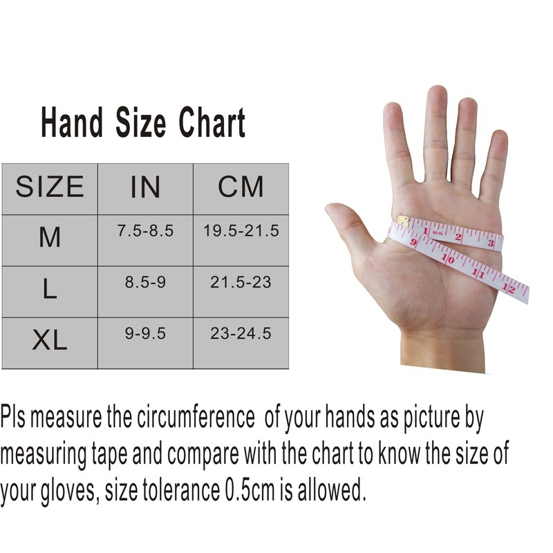 HANDLANDY Anti Vibration Gloves, SBR Padding, TPR Protector Impact Gloves,