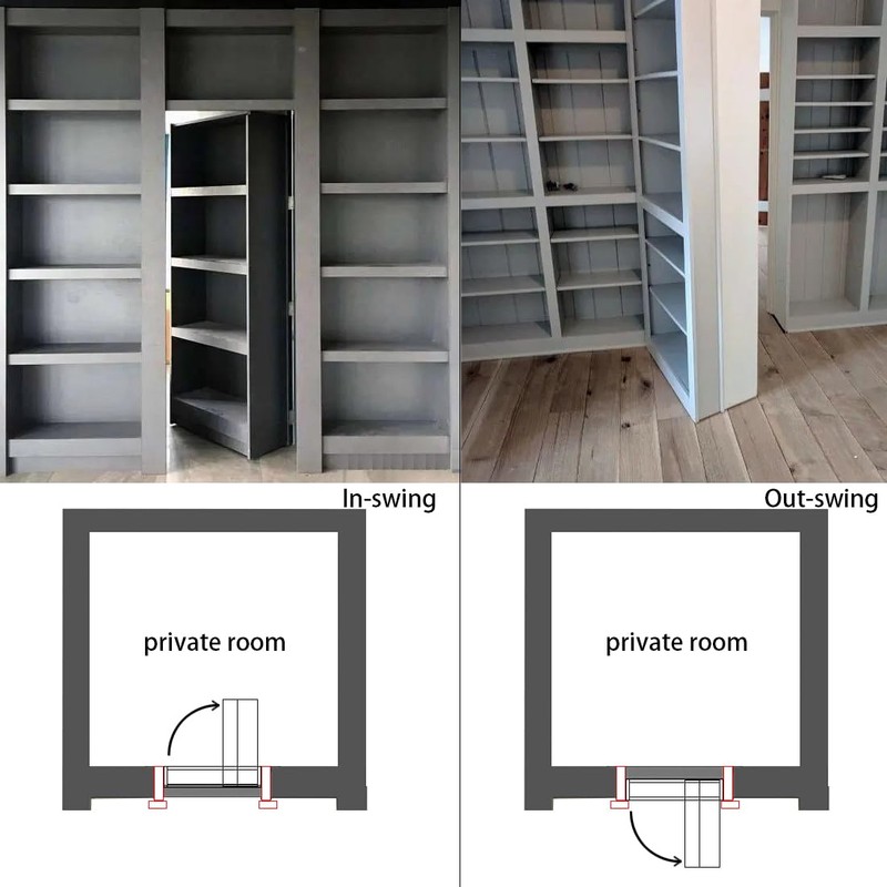 HOWHY Hidden Hinge Hardware for Heavy Duty Wood Doors &