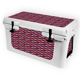 MightySkins (Cooler Not Included) Skin Compatible with RTIC 45 Cooler (2017 Model) - Saltwater Collage | Protective, Durable, and Unique Vinyl Decal wrap Cover | Easy to Apply | Made in The USA