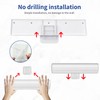 Receipt Holder Catering Receipt Rail, Portability Insertable Note Skewer, Clamp