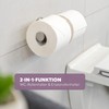 bremermann Piazza Bathroom Series Double Toilet Roll Holder, Matt Stainless