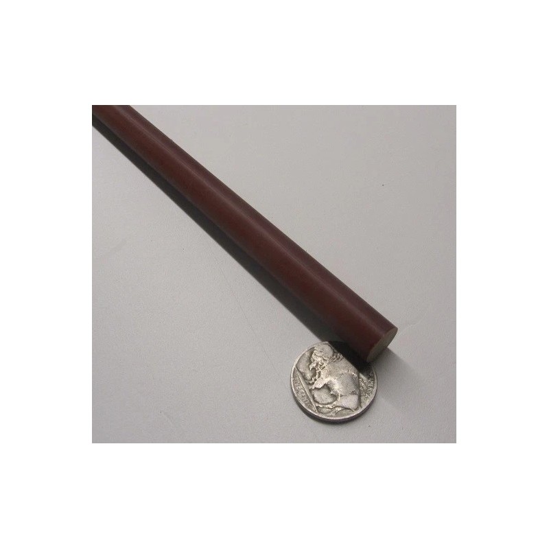 Micarta Phenolic XX Paper Rods .437" (7/16") Diameter x 24"