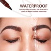 Microblading Eyebrow Pencil,3D Waterproof Microblading Eyebrow Pen 4 Fork Tip
