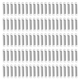 100PCS Extension Spring - Stainless Steel Extension Springs with Hook Ends - 1/4" x 1-1/2" - Ideal for Various Applications - Durable and Reliable Small Springs