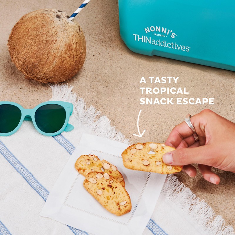 Nonni's THINaddictives Almond Thin Cookies - Mango & Coconut Biscotti