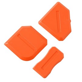 Silicone Caulking Tools Compatible with Sealant Grout Finishing Sealing 3 Pieces Orange Caulk Tool Kit Caulking Finishing Tools