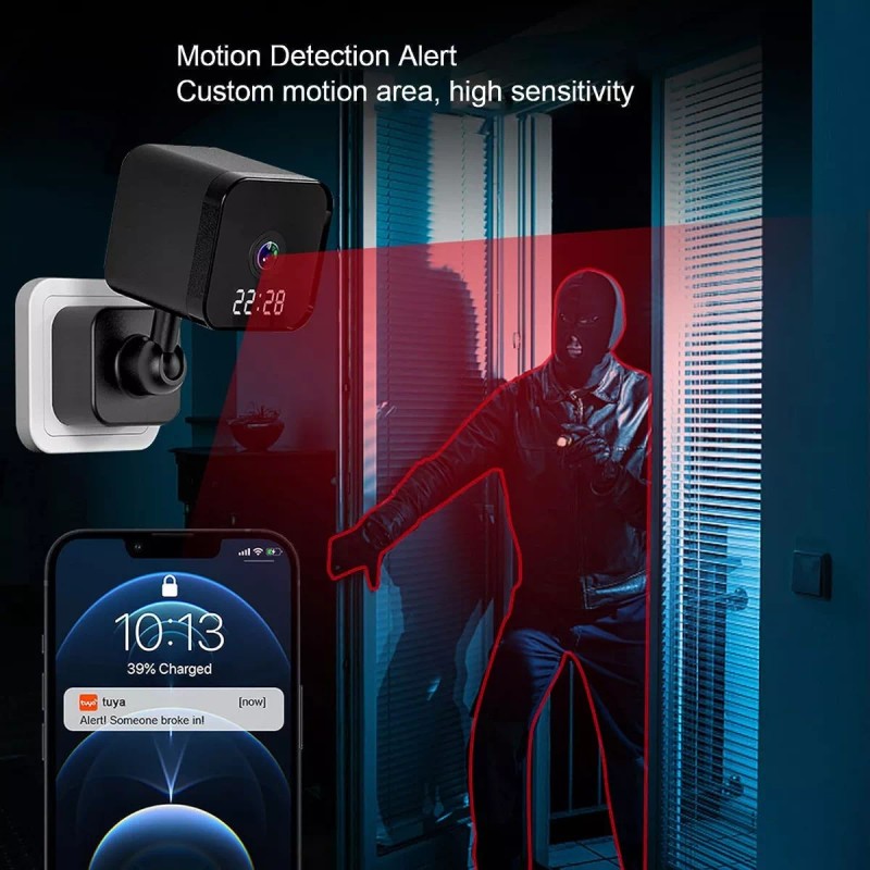MIZETLI Cámara Seguridad Wifi Hogar Inalámbrica 1080p Vigilancia