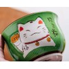 Ceramic Japanese Lucky Cat Sugar Bowl Salt Storage Jar with