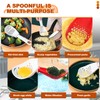 4 Pieces Multifunctional Kitchen Cooking Spoon, Plastic Slotted Spoon with