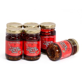 [MISHIMA] Crunchy Garlic Chili Sauce | Asian Magic Condiments | Chef Troy's Recipe | Versatile & Flavorful Japanese Condiment with Mild Spice | Perfect for Rice, Noodles, Sushi, Sandwiches & More (4.025oz x 6 Jars)