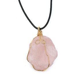 Crystal Stone Holder Necklace for Women Men Amethyst Rose Quartz Pendant Necklace Crystal Cage Necklace Holder Healing Crystal Necklace Jewelry Gift for Men Women Girl