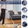 Cordless Electric Spin Mop, Electric Floor Cleaner with Water Sprayer