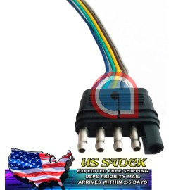 Unbranded 5-Way Flat 36" Male Trailer Wiring Harness for Car, Trailer, Truck, RV, Boat