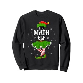 Math Elf Christmas Family Girls Women Elf Squad Xmas Sweatshirt