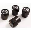 Black Dust Valve Caps with Maz Black Logo. Flair Crossover